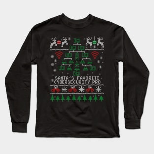 Santa's Favorite Cybersecurity Professional Christmas Long Sleeve T-Shirt